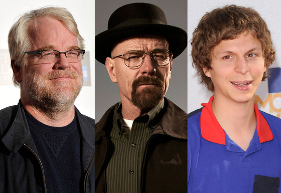 Philip Seymour Hoffman, Bryan Cranston, Breaking Bad, Michael Cera Philip Seymour Hoffman, Bryan Cranston, Breaking Bad, Michael Cera